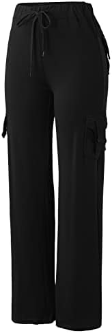 מכנסי פיג'מה לנשים רכות מותניות גבוהות משובצות תחתונות משובצות פיג'מה נוחות מכנסי טרקלין ספורטיביים