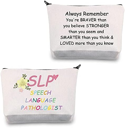 CMNIM שפת דיבור פתולוגית מתנות SLP תיק איפור SLP מתנות לנשים לטיפול בדיבור מתנות SLP קוסמטיקה