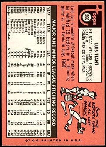 1969 Topps 560 LUIS Tient Cleveland Indians Ex/MT+ Indians