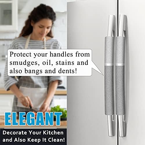עטיפות ידית מקרר Elcoor, 2 יחידים, אמצעי הגנה על המטבח והמכשירים שלך ושמור עליהם שומנים משומנים, כתמים