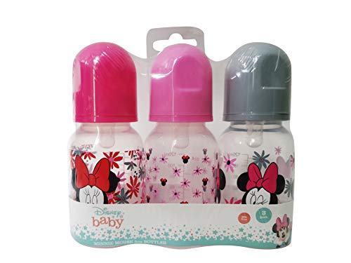 קאדי דיסני בייבי בוי מיני מאוס 5 עוז חבילה של שלושה בקבוקי תינוק, טרופי פרחוני