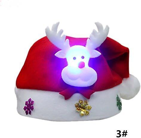 חג המולד כובע תלבושות כובע מהבהב חג המולד כובע זוהר חג המולד ראש קישוט לילדים