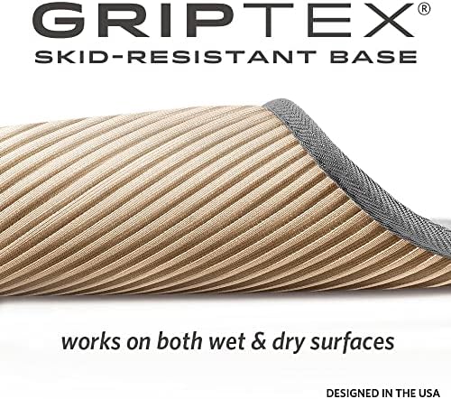 שטיח אמבטיה קצף זיכרון מהיר יבש למיקרו-יבש לאמבטיה, שטיחי אמבטיה של קורטקס עם בסיס עמיד להחלקה של גריפטקס,