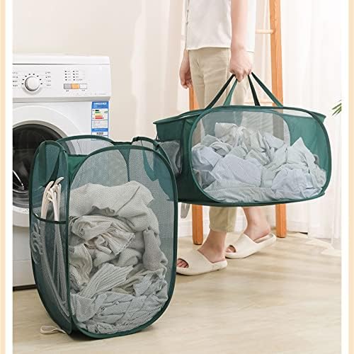 שימושי רשת סל כביסה גדול יכולת כביסת תיק צצים סל בגדי כביסה כתף תיק עבור נסיעות אמבטיה מכללת במעונות
