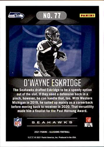 2021 אשליות פאניני 77 D'Wayne Eskridge Seattle Seahawk