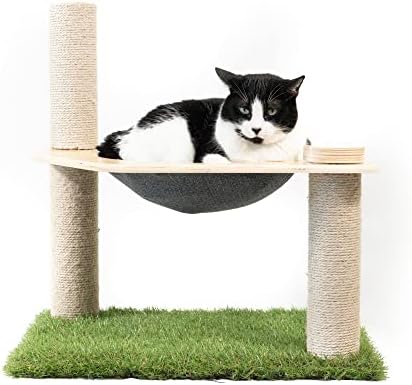 על2 חיות מחמד חתול דירה חתול עץ מגדל עם חתול ערסל מיטת 3 מגרד הודעות חתול ריהוט תוצרת ארהב