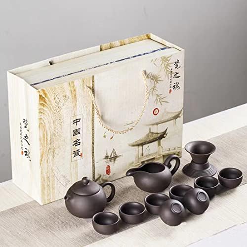 ערכת תה של Kung Fu Zisha, מעודן בעבודת יד yixing yixing clay קומקום, סגנון קומקום סיני מסורתי - קומקום
