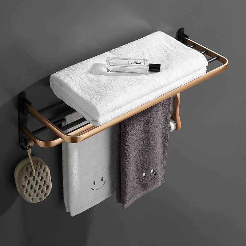 BKDFD מגבת בית מדף אמבטיה שמפו שמפו מגבת קוסמטי מגבת מתלה אמבטיה מחזיק פינת אמבטיה אביזרים