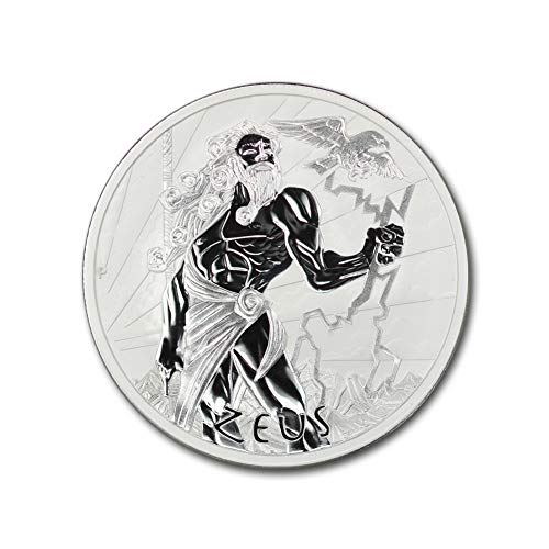2020 au tuvalu 1 oz Silver Zeus Gods of Olympus Coin מאת פרת 'מנטה מבריק ללא מחלה עם תעודת אותנטיות