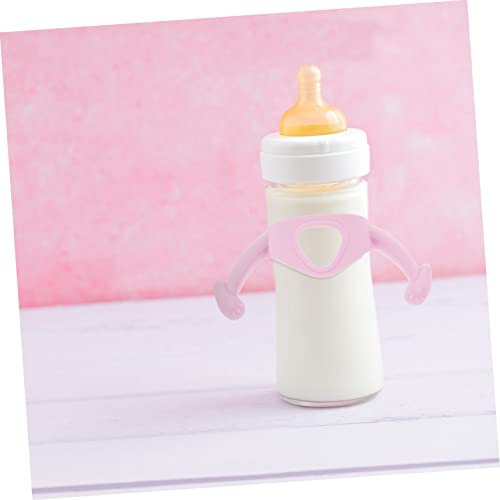 5 יחידות מגן בקבוק תינוק מגן בקבוק תינוק מחזיק בקבוק תינוק בקבוקי זכוכית לתינוקות ילדים סיליקון בקבוק