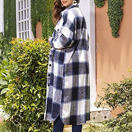 מעילי שרוול ארוך של שרוול ארוך אישה טוניקה לחופשה ביתי מצחיק מעילי התאמה עבה
