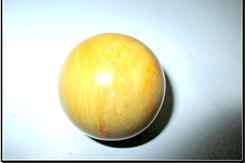 סילון ירקן צהוב 45-50 ממ כדור כדור אבן חן אבן חן מגולפת מגולפת מזבח ריפוי מסירות פוקוס צ'אקרה רוחנית
