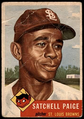 1953 Topps 220 Satchel Paige St. Louis Browns Browns