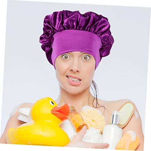 סרטי ראש של Beavorty מכסה מקלחת מכסה משי משיי לנשים איפור שיער סרטי ראש כובעים רכים לנשים מכסה משי כובע