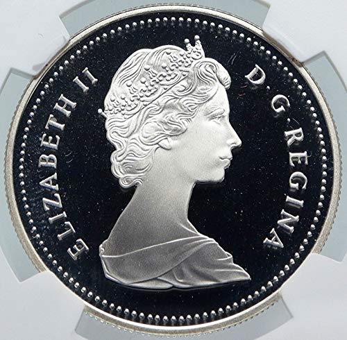 1986 CA 1986 קנדה Vancouver המלכה הבריטית אליזבת השנייה מטבע רכבת PF 67 Ultra Cameo NGC