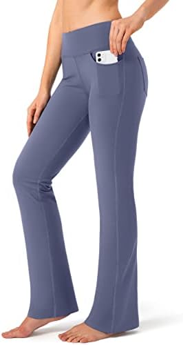 G מכנסי נשים הדרגיות עם 4 כיסים מכנסי עבודה במותניים גבוהים מכנסי יוגה לנשים לנשים