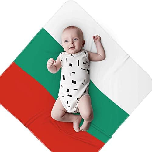 דגל בולגרי שמיכה לתינוק מקבלת שמיכה לעטיפת כיסוי חוט -יילוד של תינוקות