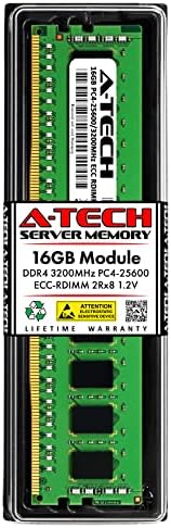 A-Tech 16GB זיכרון RAM עבור Dell PowerEdge T440-DDR4 3200MHz PC4-25600 ECC רשום RDIMM 2RX8 דרגה כפולה