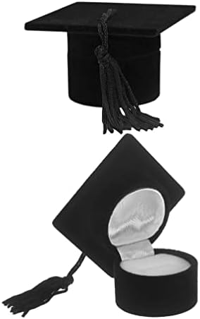 שרשרת Abofan תכשיטים קופסת מתנה 2 יחסי ציון סיום סיום קופסת טבעת 2022 דוקטור כובע בצורת טבעת קופסא סיום