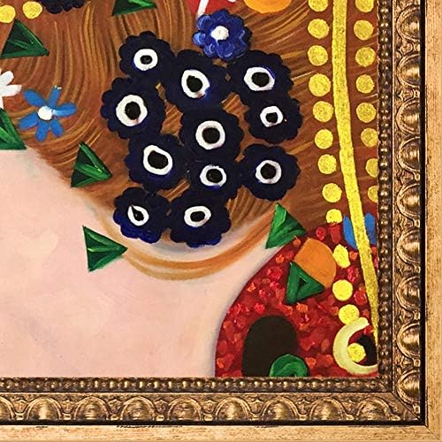 נחשי ים לה פסטיש הרביעי יצירות אמנות מעוטרות מטאליות מאת גוסטב קלימט עם מסגרת זהב ורסאי
