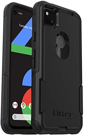 Otterbox Google Pixel 4A Commuter Series Case - שחור, רזה וקשוח, ידידותי לכיס, עם הגנת נמל