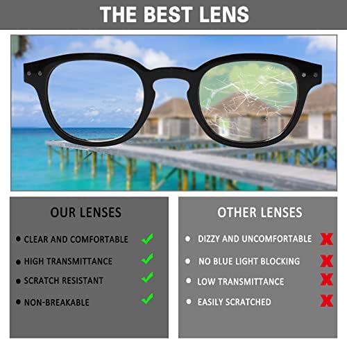 קרסן קריאת משקפיים 6 חבילה ערך רב באיכות קוראי אביב ציר צבע משקפיים