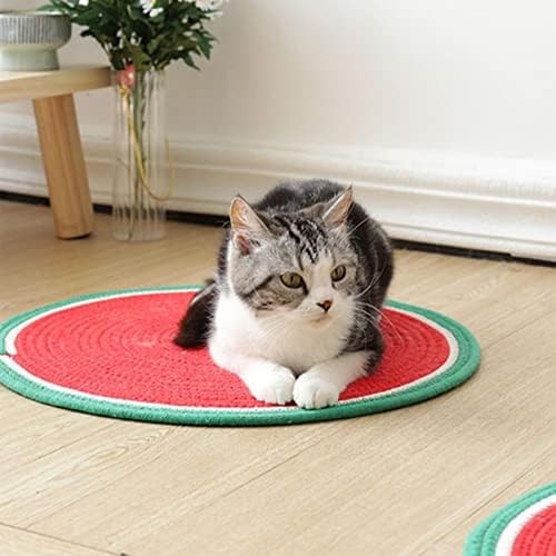 חתול מחצלת שריטה, כותנה חבל חתול משטח גירוד לחתולים מקורה טחינת טפרי ולהגן על ספה שטיחים ספה אופקי חתול