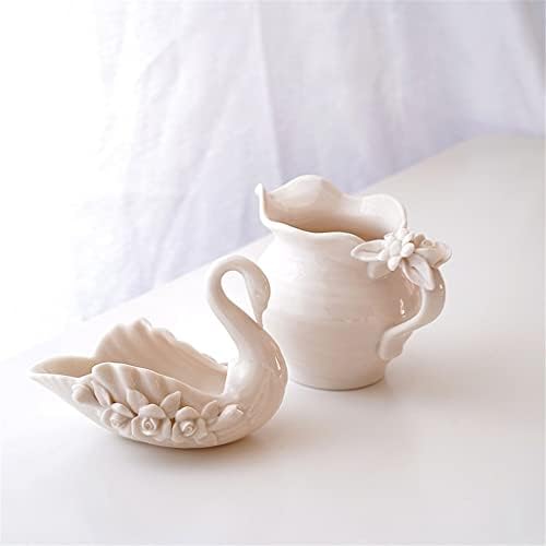 אגוז תה בז 'סט פרחים קישוט פרחים קרמיקה קומקום קרמיק כוס חלב כוס תה סט אחר הצהריים תה תה.