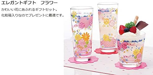כוס זוג פרחים אלגנטית כוס סט כוס 320 מל G076-T222