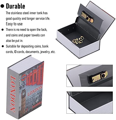 כספת, חדשני ספר כספת נייד סימולציה ספר בצורת בטיחות אחסון תיבת אחסון כסף