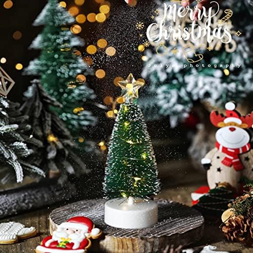 גיבור-מיני מיני מלאכותי עץ חג המולד עצי אורן הובלת אור שולחן עבודה שולחן עבודה ציוד לילדים יום הולדת