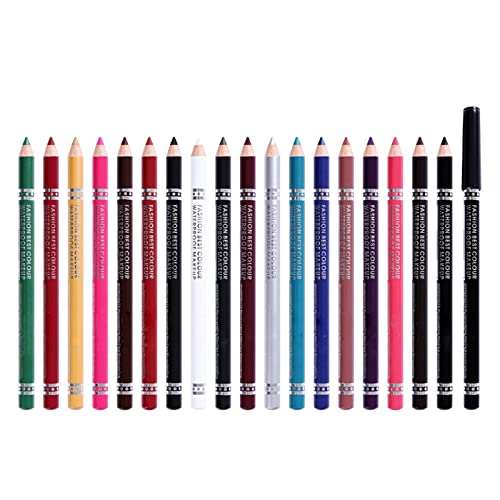 צבע אייליינר עט 19 צבעים עמיד לזיעה אייליינר עיפרון צבעוני תוחם שפתיים עיפרון גבות קל צבע רב תכליתי