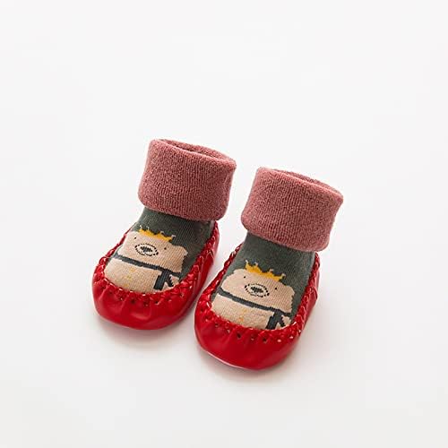 נעלי גרב פעוטות תינוקות תינוקות בנות בנות אוזניים מצוירות גרבי רצפה ללא החלקה נעלי צעדים לגרב נעלי גרב