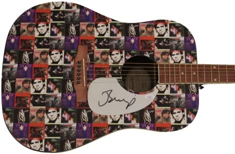 ג 'ון קוגר מלנקמפ חתם על חתימה בגודל מלא מותאם אישית יחיד במינו 1/1 גיבסון אפיפון גיטרה אקוסטית עם ג'