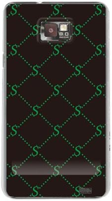 Monogram Spore S Spory שחור X עיצוב ירוק על ידי ROTM/עבור Galaxy S II SC-02C/DOCOMO DSCGS2-PCCL-202-Y348