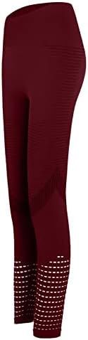 מכנסי יוגה של Sentmoon לנשים אלסטיות מותניים גבוהות חלולות החוצה רשת ריצה נושמת מכוונת מכסה קרסול נמתחת