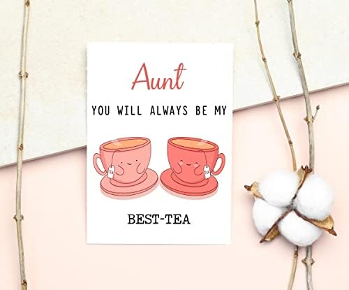 דודה של GavinsDesigns אתה תמיד תהיה התה הכי טוב שלי - כרטיס משחק מצחיק - כרטיס התה הטוב ביותר - כרטיס