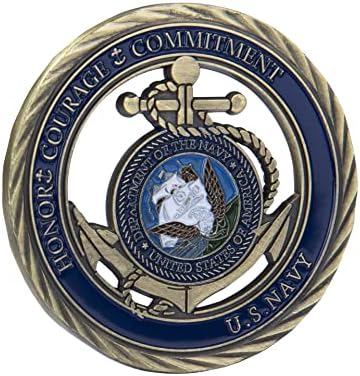קישוט מזכרות של חיל הים מטבע מטבע מטבעות עוגן מעוגן מדליון מתנה קטן