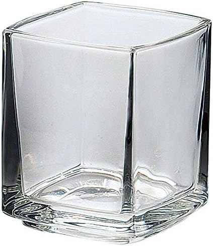כוס זכוכית: La Rochelle Cube Chumbler Chrutbler, 3.4 fl oz, 613301 2.2 x 2.2 x 2.6 אינץ ', 6 חתיכות