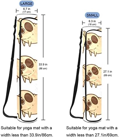 פאג כלב יוגה מחצלת תיק עם רצועת כתף יוגה מחצלת תיק חדר כושר תיק חוף תיק