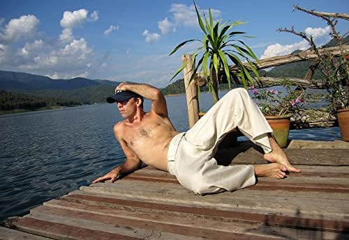 Raanpahmuang מפוסה דיג תאילנדי מכנסיים גברים נשים רופפות הרמון פיראט