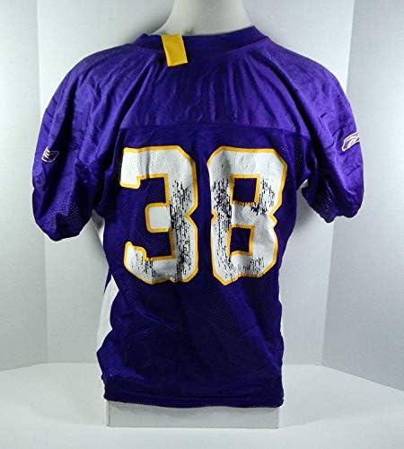 2008 Minnesota Vikings Naufahu Tahi 38 משחק הונפק גופיית תרגול סגול - משחק NFL לא חתום משומש