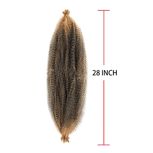 28 אינץ מארלי שיער קפיצי האפרו טוויסט קולעת שיער עבור רך לוק 6 חבילות / הרבה מראש מופרד מעוות סרוגה