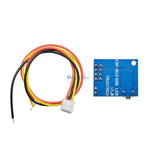 ESP8266 ESP-01 ESP-01S RGB Controller Controller מודול למודול Arduino IDE WS2812 טבעת אור אלקטרונית