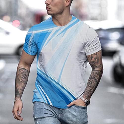 חולצות לגברים שרוול קצר שרוול קצר צווארון גרפיקה קיץ מהיר חידוש מזדמן מהיר חולצות טש חולצות לחולצות