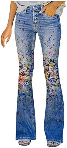 פלוס גודל קיצים מכנסיים רגליים רחבות נשים מטיילות בהדפסה מודרנית מפוצלת מכנסיים אימפריה מותניים רזות