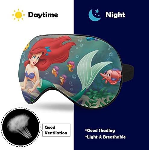 דגים במים מסכת עיניים שינה בהתאמה אישית לשינה מלאה של לילה מלא מסכת עיניים סופר רכה ， רצועה מתכווננת,