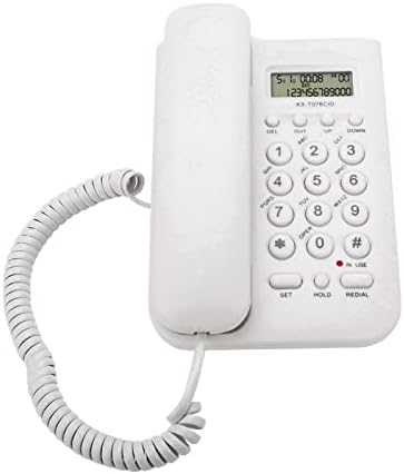 טלפון כבלים עם מזהה מתקשר, תמיכה בטלפון קיר שולחן עבודה קווית FSK DTMF מערכת כפולה, טלפון קווי קווי