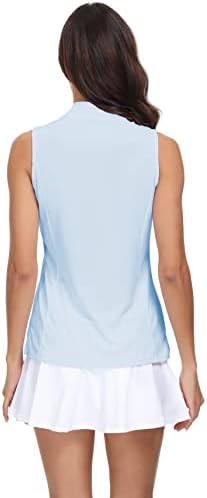 טרנדימקס נשים 2 חבילות חולצת גולף נ 'צוואר מהירות חולצות פולו יבשות מהירות טניס אתלטיות טניס גופיות