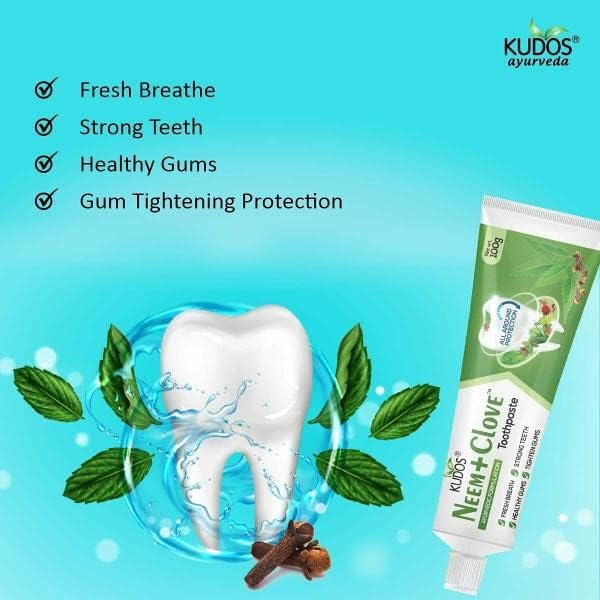 Kudos Ayurveda Neem ומשחת שיניים ציפורן - 100 גרם מאת Labo79